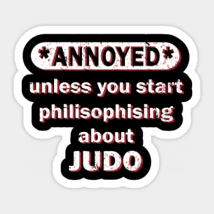 Judo Martial Arts Self-Defense Belt Sticker